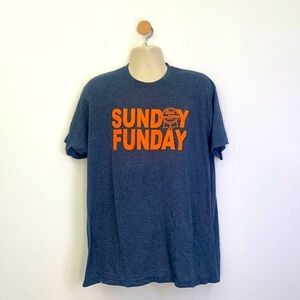Tultex - Pabst Blue Ribbon Beer Sunday Funday Grey Tee Shirt Size XL